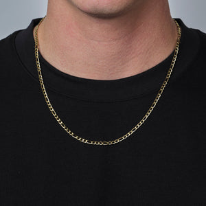 Figaro ketting 4mm Goud