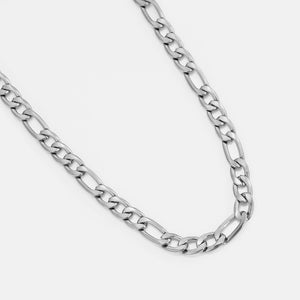 Figaro ketting 8mm Zilver