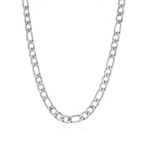 Figaro ketting 8mm Zilver