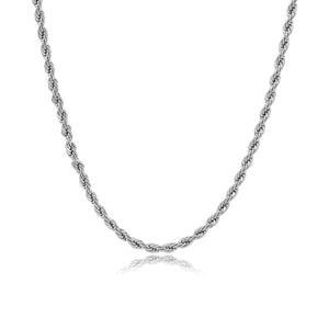 Gedraaide ketting 2mm zilver