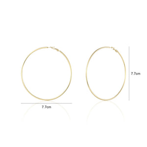 Grote hoops oorbellen goud