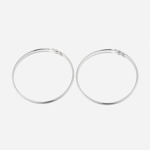 Grote hoops oorbellen zilver