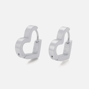 Hart oorbellen zilver