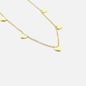 Hartjes ketting goud