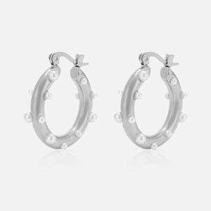 Hoops parels zilver