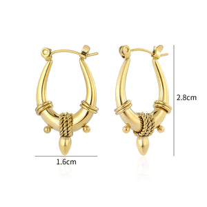 Ibiza sun hoops goud