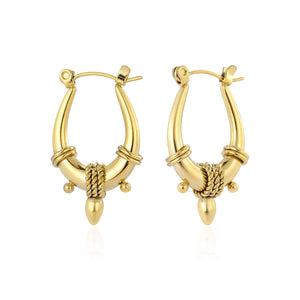 Ibiza sun hoops goud