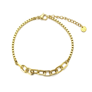 Ibiza sunset armband goud