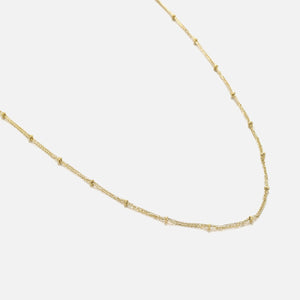 Ketting fancy bolletjes goud