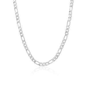 Ketting figaro fancy zilver