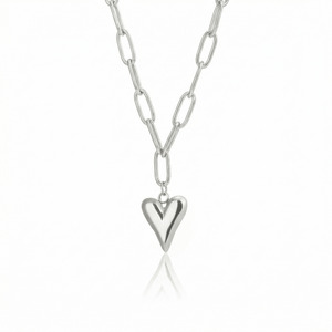 Ketting hart Lux zilver