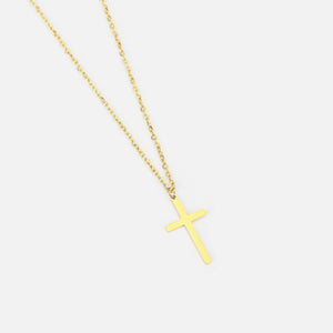 Ketting kruisje goud groot