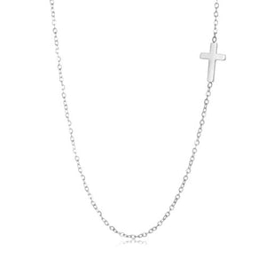 Ketting met kruisje zilver