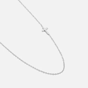 Ketting met kruisje zilver