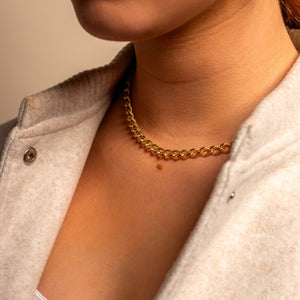 Ketting schakel lux goud