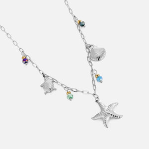 Ketting zee bedels zilver