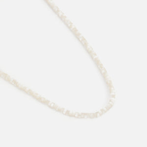 Kralen ketting wit goud