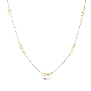 Love ketting goud