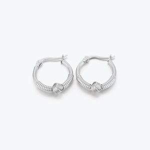 Oorbellen Bali knoop zilver