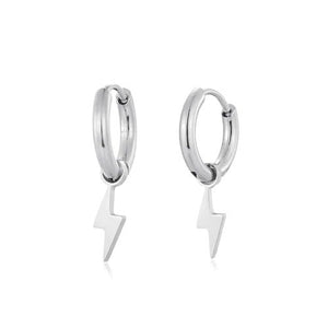 Oorbellen bliksem zilver