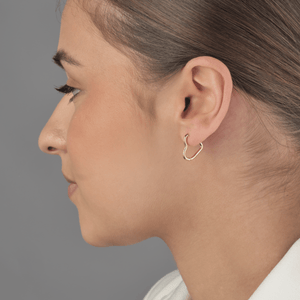 Oorbellen hartvorm goud