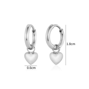 Oorbellen kleine hartje zilver