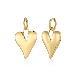 Oorbellen lux hart goud