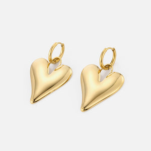 Oorbellen lux hart goud