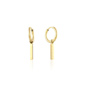 Oorbellen staafje goud