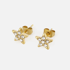 Oorsteker ster steentjes goud