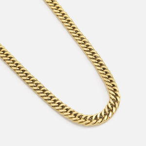 Platte Cuban ketting 10mm Goud