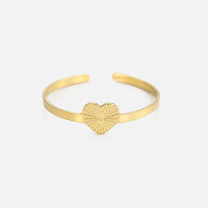 Ring simple heart goud