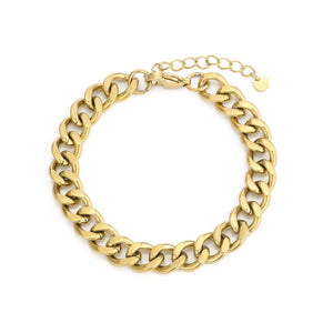 Schakel armband 10mm Goud