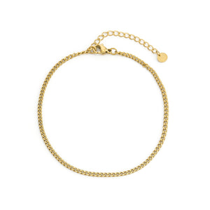 Schakel armband 2mm Goud