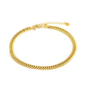 Schakel enkelband goud