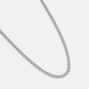 Schakel ketting 4mm Zilver