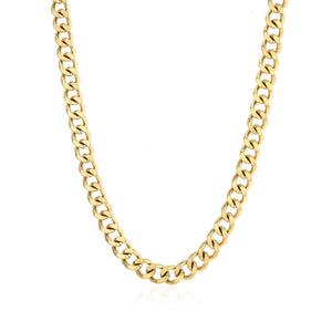 Schakel ketting 8mm Goud