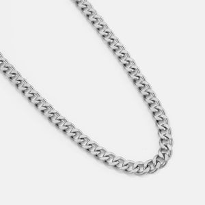 Schakel ketting 8mm Zilver