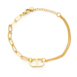 Schakelarmband goodlife goud