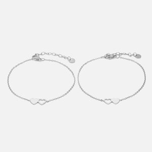 Set armbanden altijd verbonden zilver