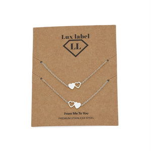 Set armbanden altijd verbonden zilver