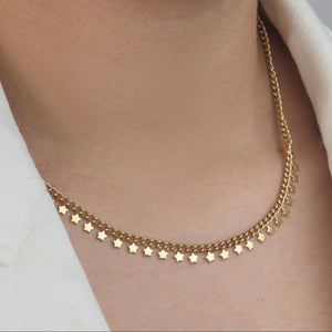 Sterretjes ketting goud