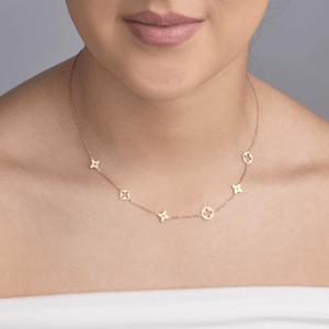 Symbolen ketting goud