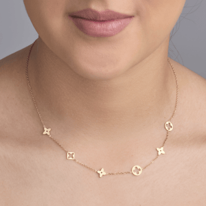 Symbolen ketting goud