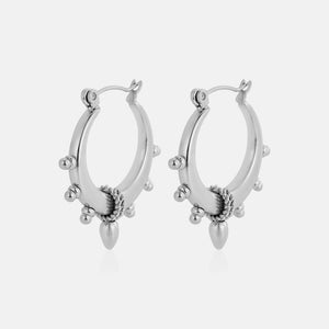 Tropical boho oorbellen zilver