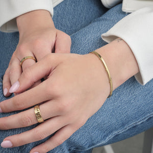 Tweelaags plat & bolletjes goud