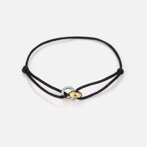 Verbinding armband goud/zilver