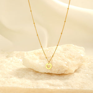 Vriendschapketting open hartje goud