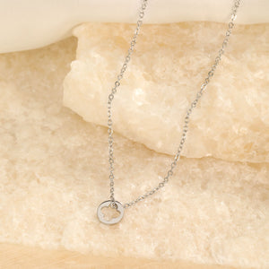 Vriendschapketting open hartje zilver