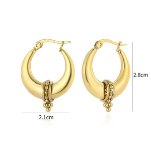 Zen Bali hoops goud